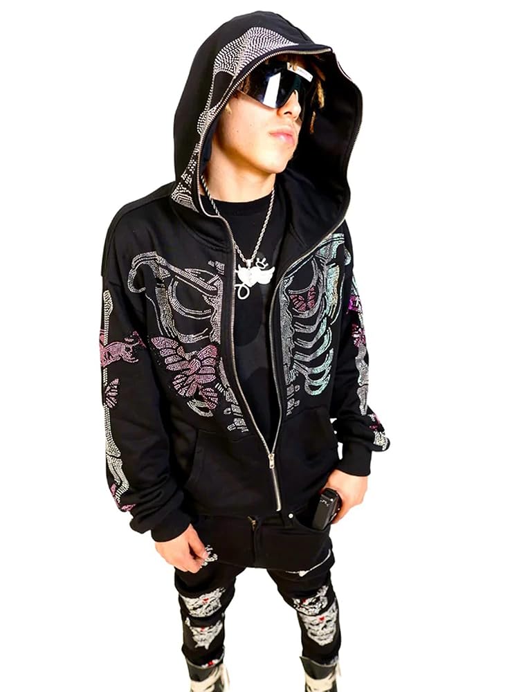 Amazon.com: Fanvereka Men Women Over Face Rhinestone Full
